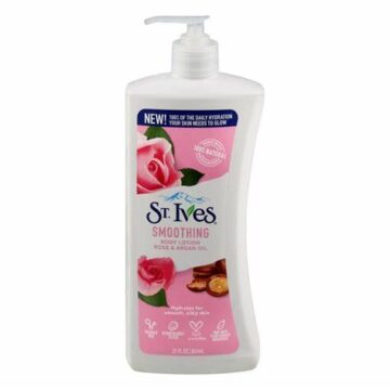 st ives smoothing rose and argan oil lotion