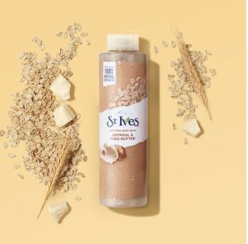 St. Ives oatmeal and shea butter body wash
