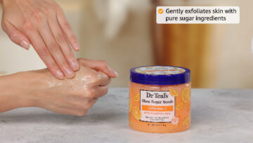 Dr Teal’s Shea Sugar Scrub, Vitamin C With Shea Butter