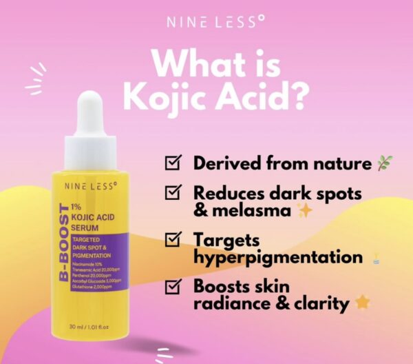 Nineless B-Boost 1% Kojic Acid Serum - 30ml - Image 4