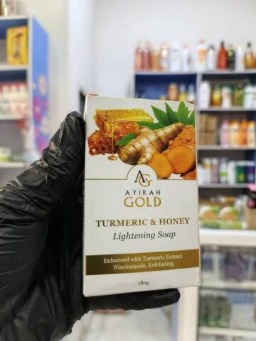 AYIRAH gold turmeric & honey bar soap