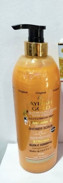 AYIRAH GOLD vitamin c shower scrub