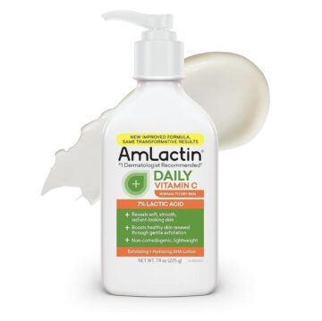 Amlactin Daily Vitamin C Exfoliating & Hydrating Lotion - 7% Lactic Acid - 225g (7.9oz)