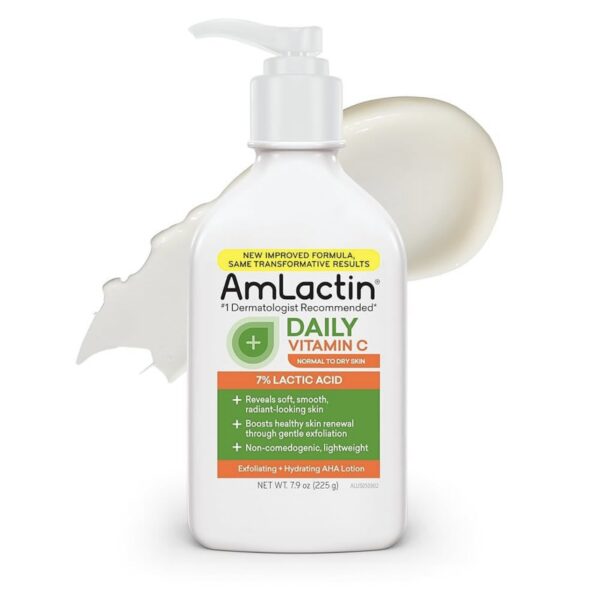 Amlactin Daily Vitamin C Exfoliating & Hydrating Lotion - 7% Lactic Acid - 225g (7.9oz)