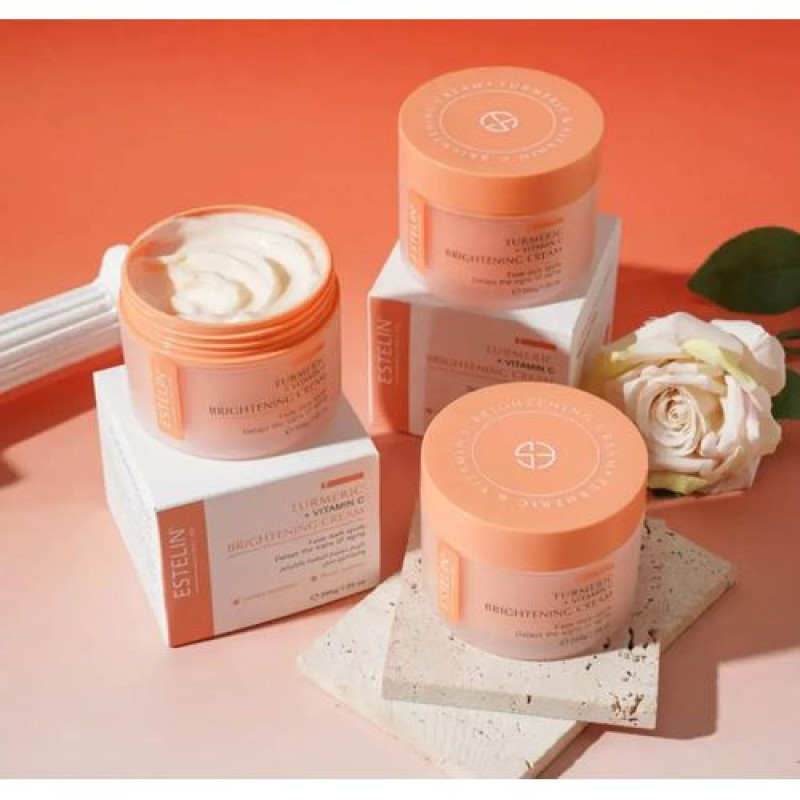 ESTELIN -TURMERIC + VITAMIN C (Brightening) Cream 7.05 oz 200g - Image 3