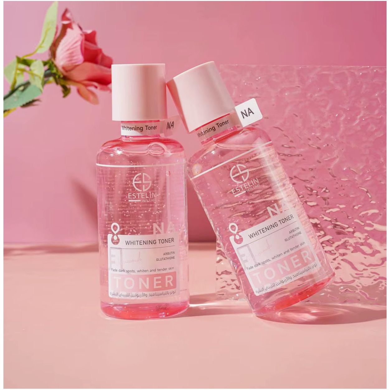 Estelin NA Whitening Toner Niacinamide With Arbutin Glutathione 400 Ml - Image 3