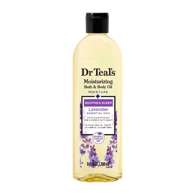 Dr Teal’s Soothe & Sleep Lavender Moisturizing Bath And Body Oil 8.8Oz