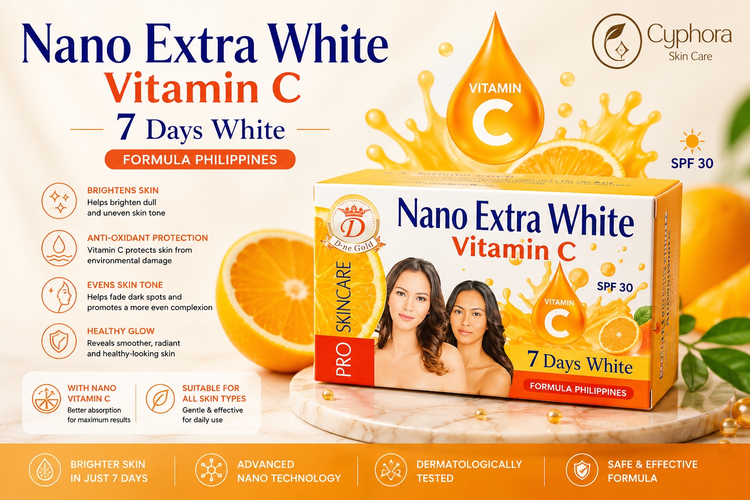NANO EXTRA WHITE VITAMIN C BAR SOAP