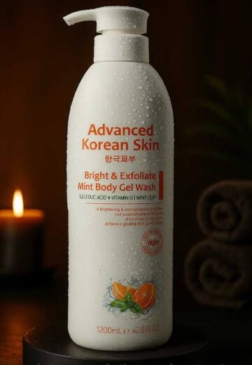 ADVANCED KOREAN SKIN BRIGHT AND EXFOLIATE MINT BODY GEL WASH- 1200ML